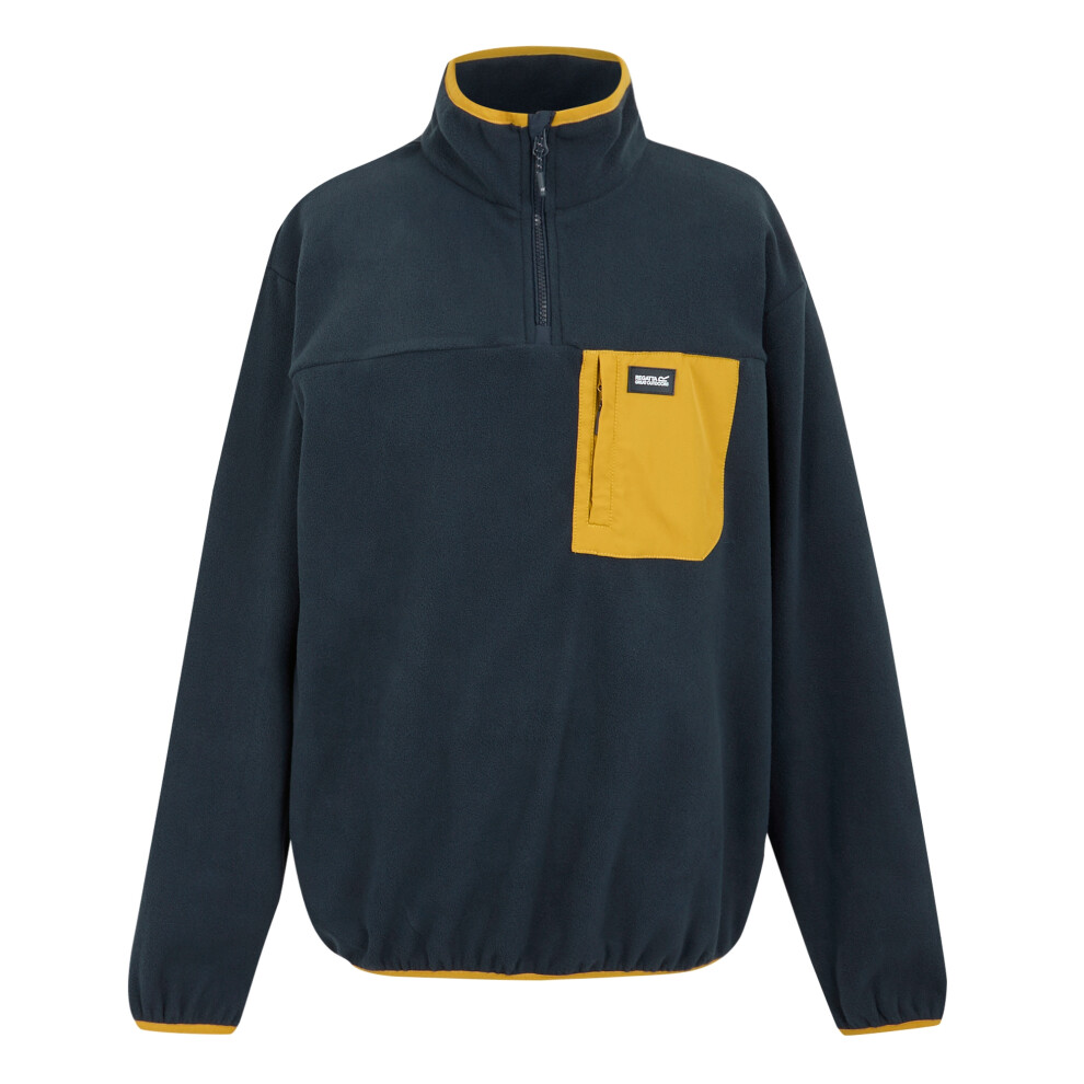 (XXL, Navy/Mustard) Regatta Mens Frankie Half Zip Fleece Top