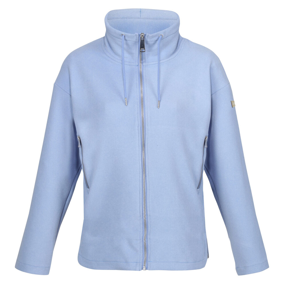 (8 UK, Hydrangea Blue) Regatta Womens/Ladies Ashlynn Knitted Fleece Jacket