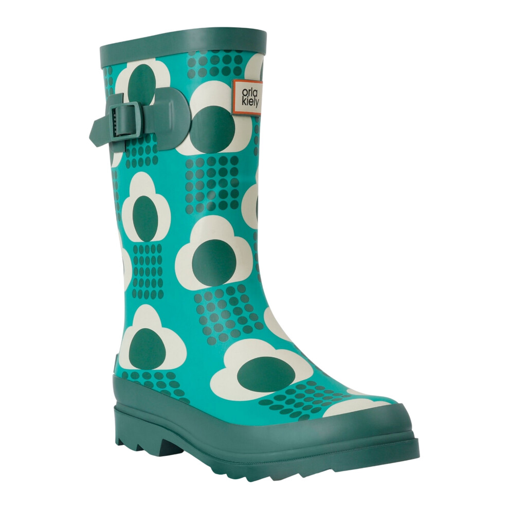 (3 UK, Emerald) Regatta Womens/Ladies Orla Kiely Rain Cloud Mid Calf Wellington Boots