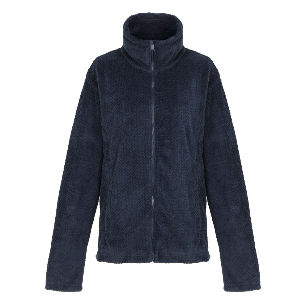 (10 UK, Navy) Regatta Womens/Ladies Heidy Fluffy Full Zip Fleece Jacket