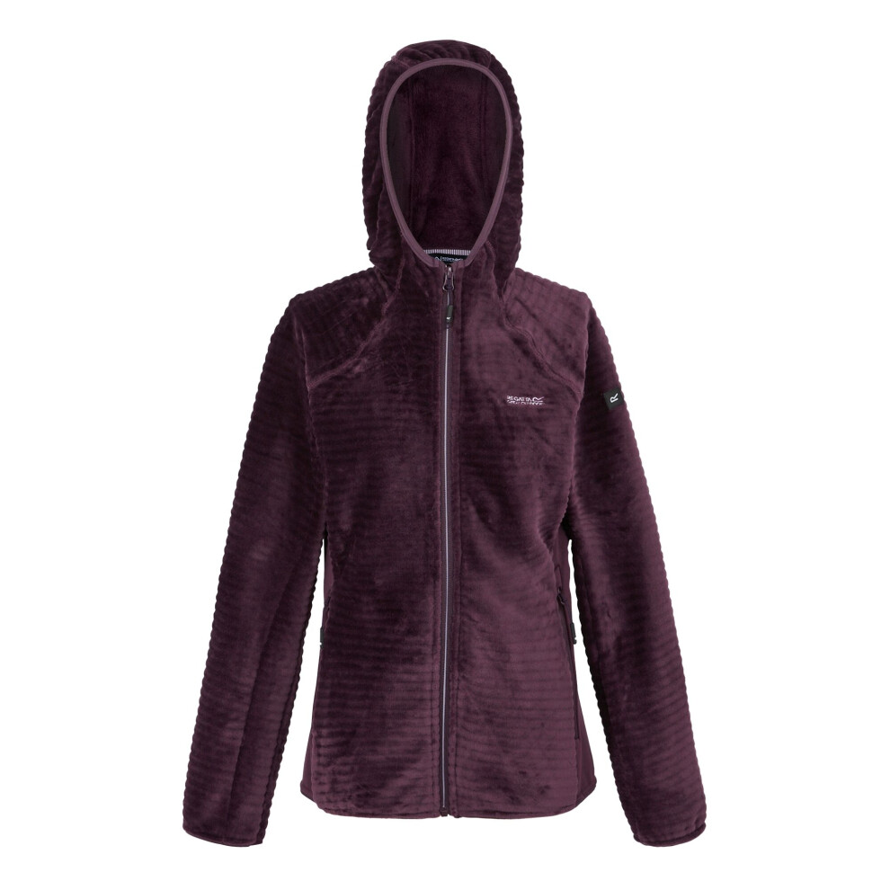 (14 UK, Deep Plum) Regatta Womens/Ladies Endra Hooded Fleece Jacket