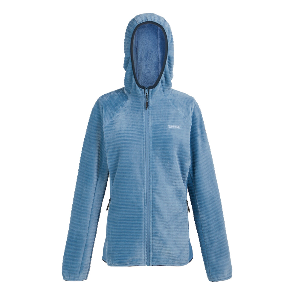 (12 UK, Coronet Blue) Regatta Womens/Ladies Endra Hooded Fleece Jacket