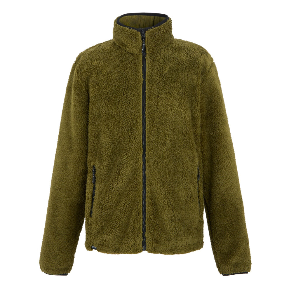 (3XL, Nephrite Green) Regatta Mens Midoor Fluffy Fleece Jacket