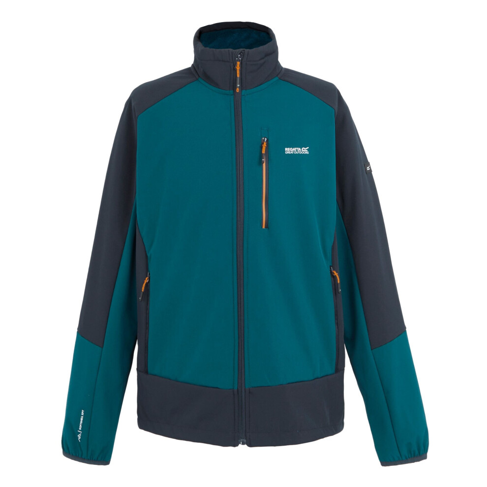 (M, Moroccan Blue/Navy) Regatta Mens Moutdale Soft Shell Jacket