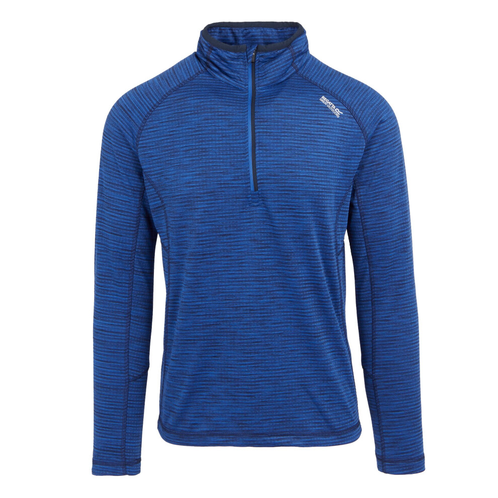 (XL, Olympian Blue) Regatta Mens Yonder II Half Zip Fleece Top