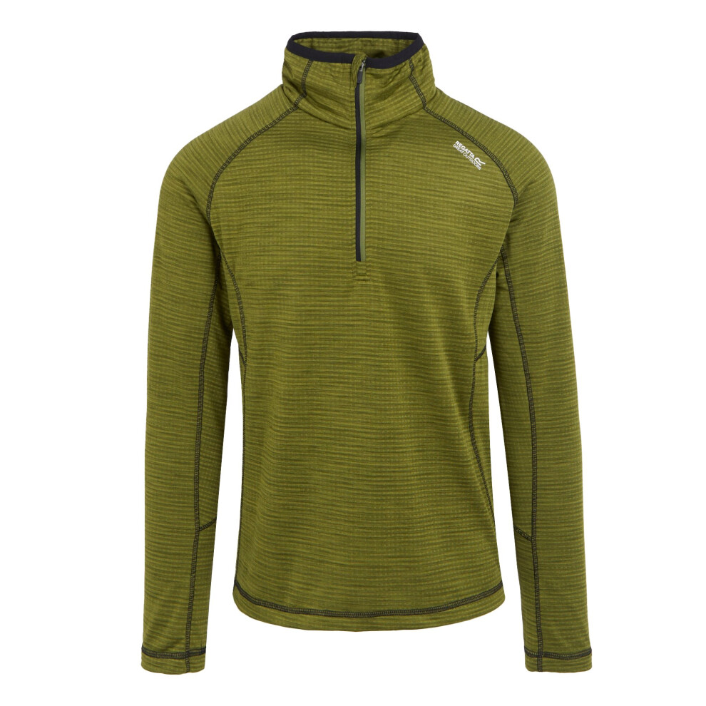 (L, Nephrite Green) Regatta Mens Yonder II Half Zip Fleece Top