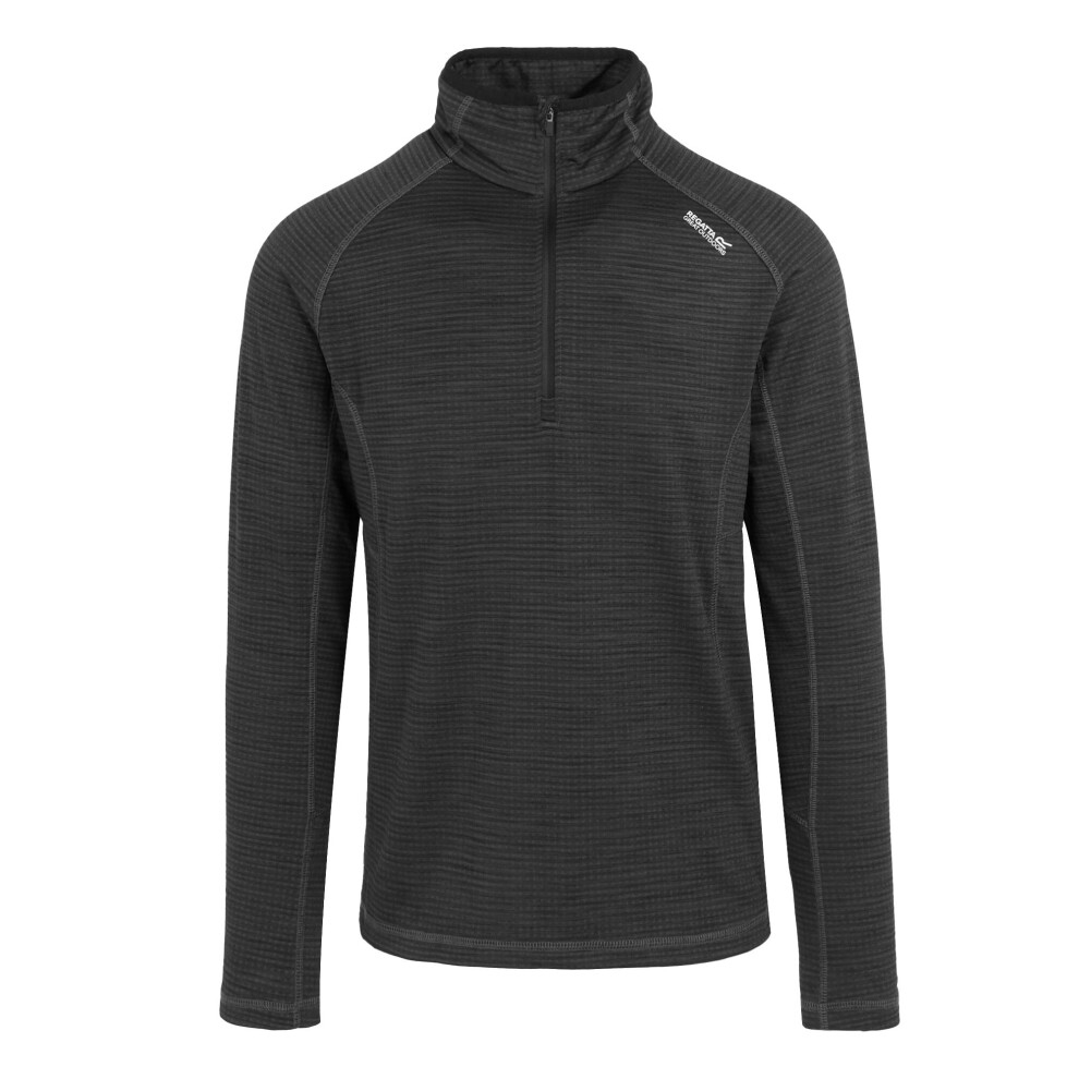 (3XL, Ash) Regatta Mens Yonder II Half Zip Fleece Top