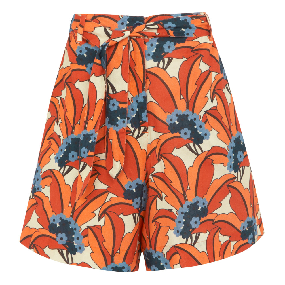 (8 UK, Orange) Regatta Womens/Ladies Orla Kiely Summer II Tropical Shorts