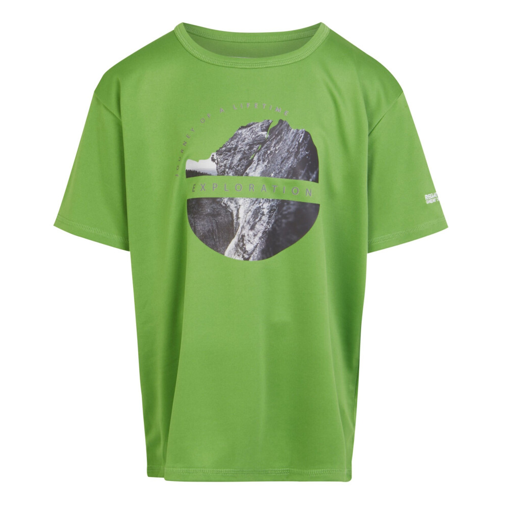 (7-8 Years, Piquant Green) Regatta Childrens/Kids Alvardo VIII Exploration T-Shirt