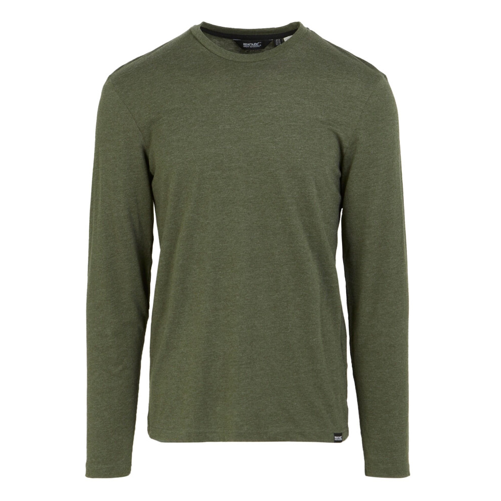 (XXL, Dark Khaki Marl) Regatta Mens Maylow Plain T-Shirt