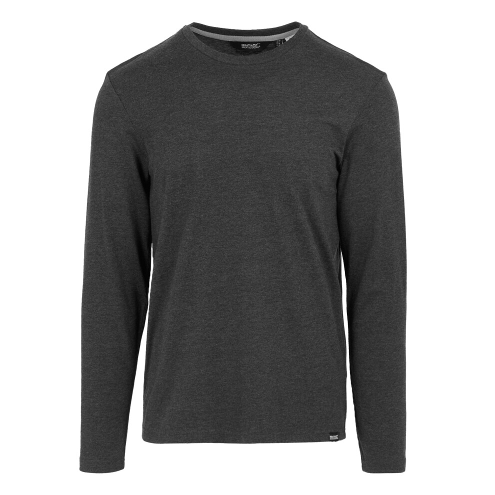 (XXL, Black Marl) Regatta Mens Maylow Plain T-Shirt