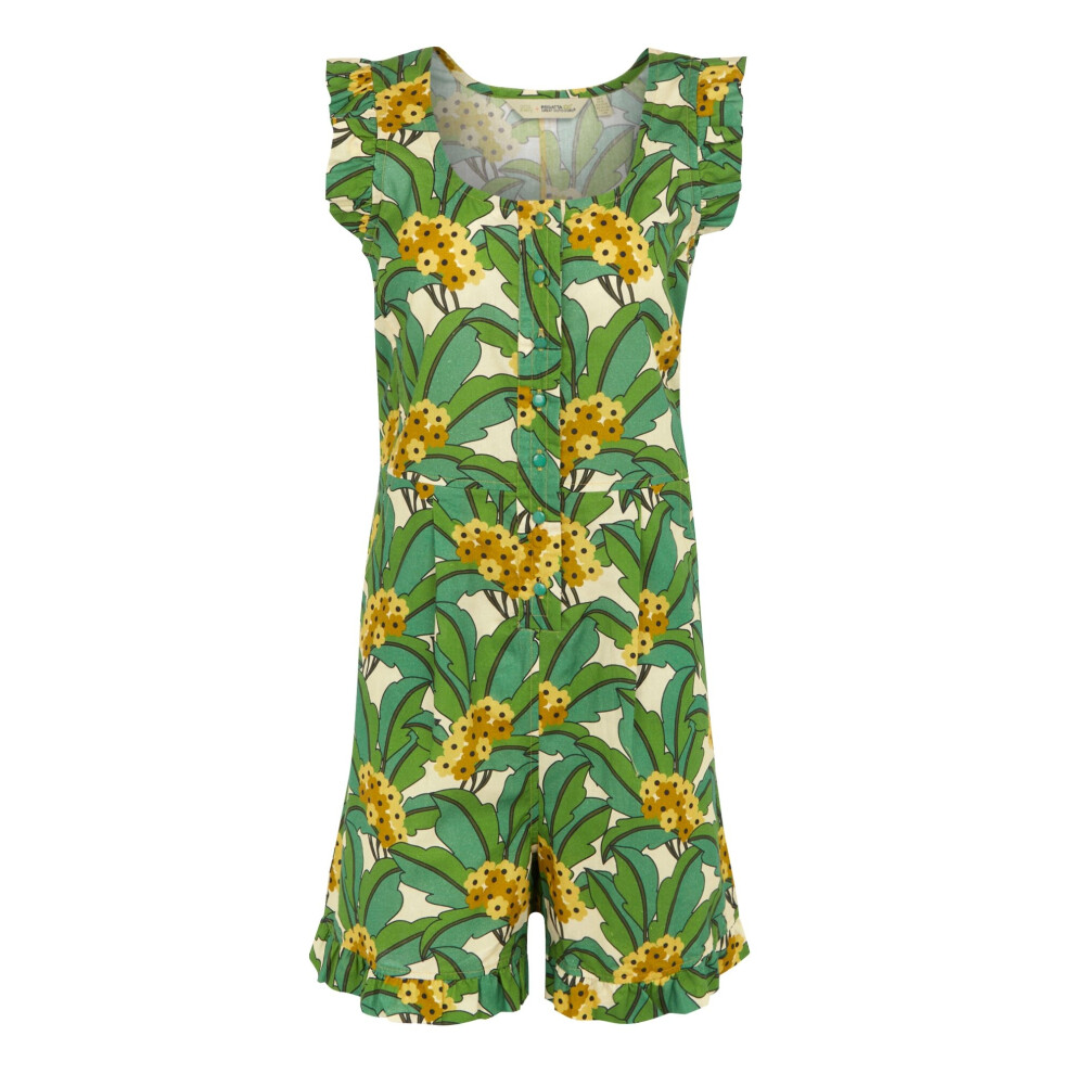 (18 UK, Green) Regatta Womens/Ladies Orla Kiely Tropical Playsuit