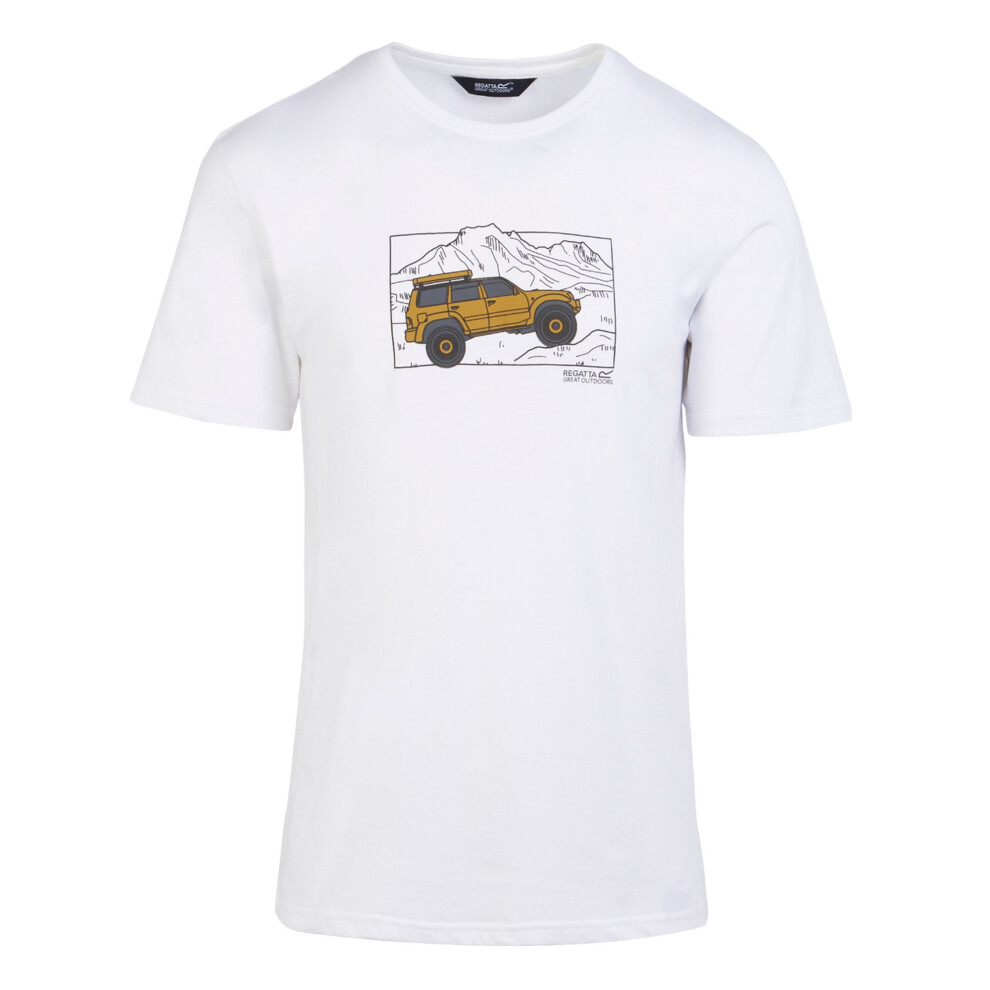 (S, White) Regatta Mens Cline IX SUV T-Shirt