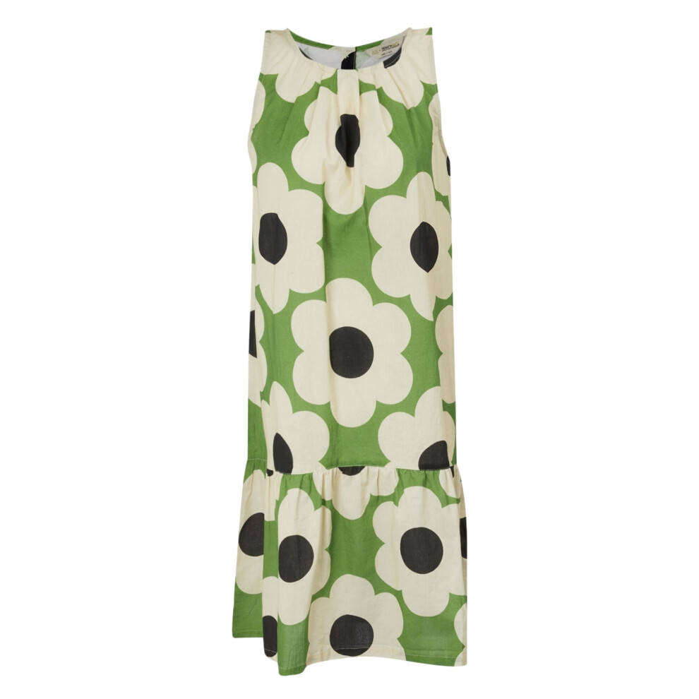 (14 UK, Green) Regatta Womens/Ladies Orla Kiely Sixties Daisy Sleeveless Summer Dress