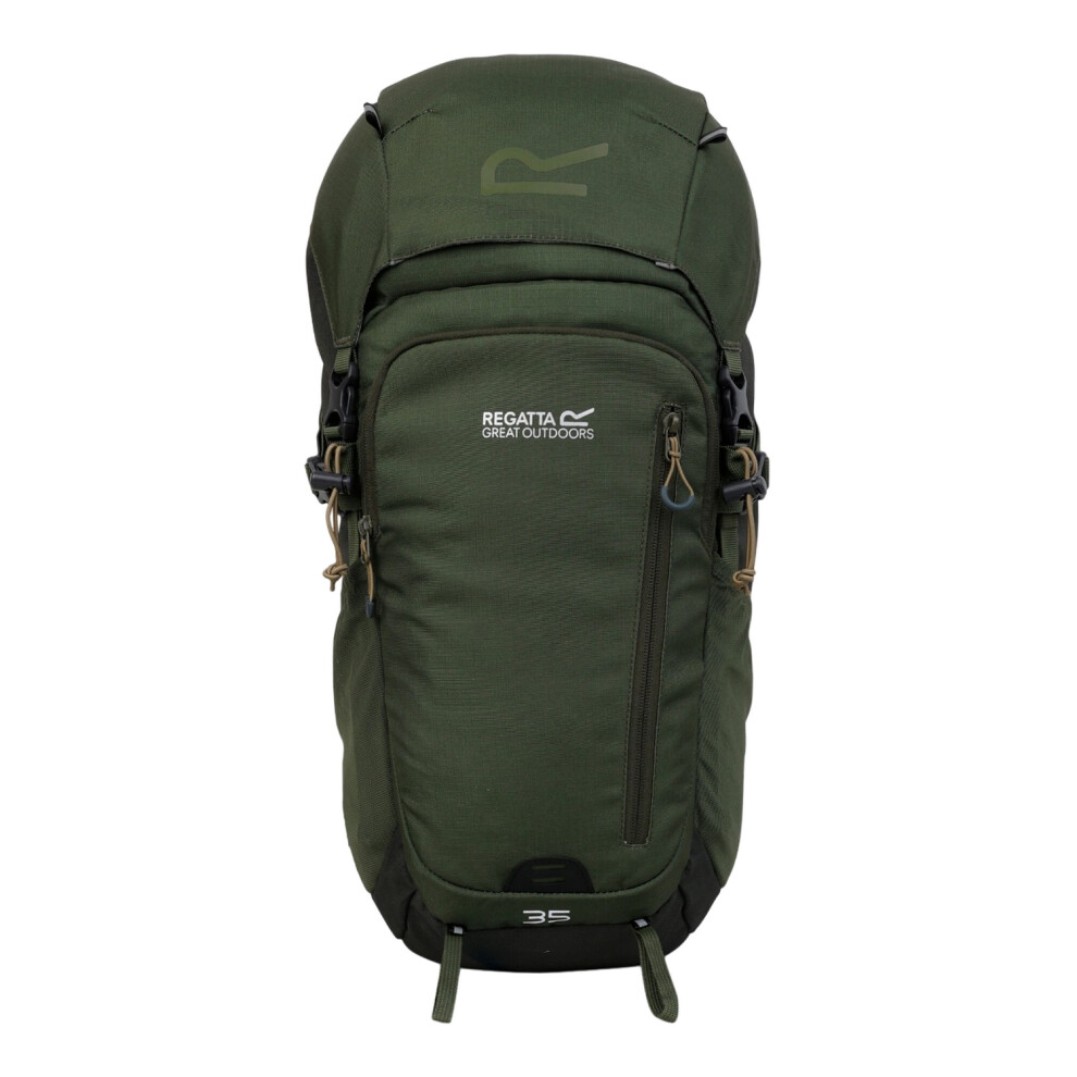 (One Size, Dark Khaki/Four Leaf Clover) Regatta Highton V2 35L Backpack