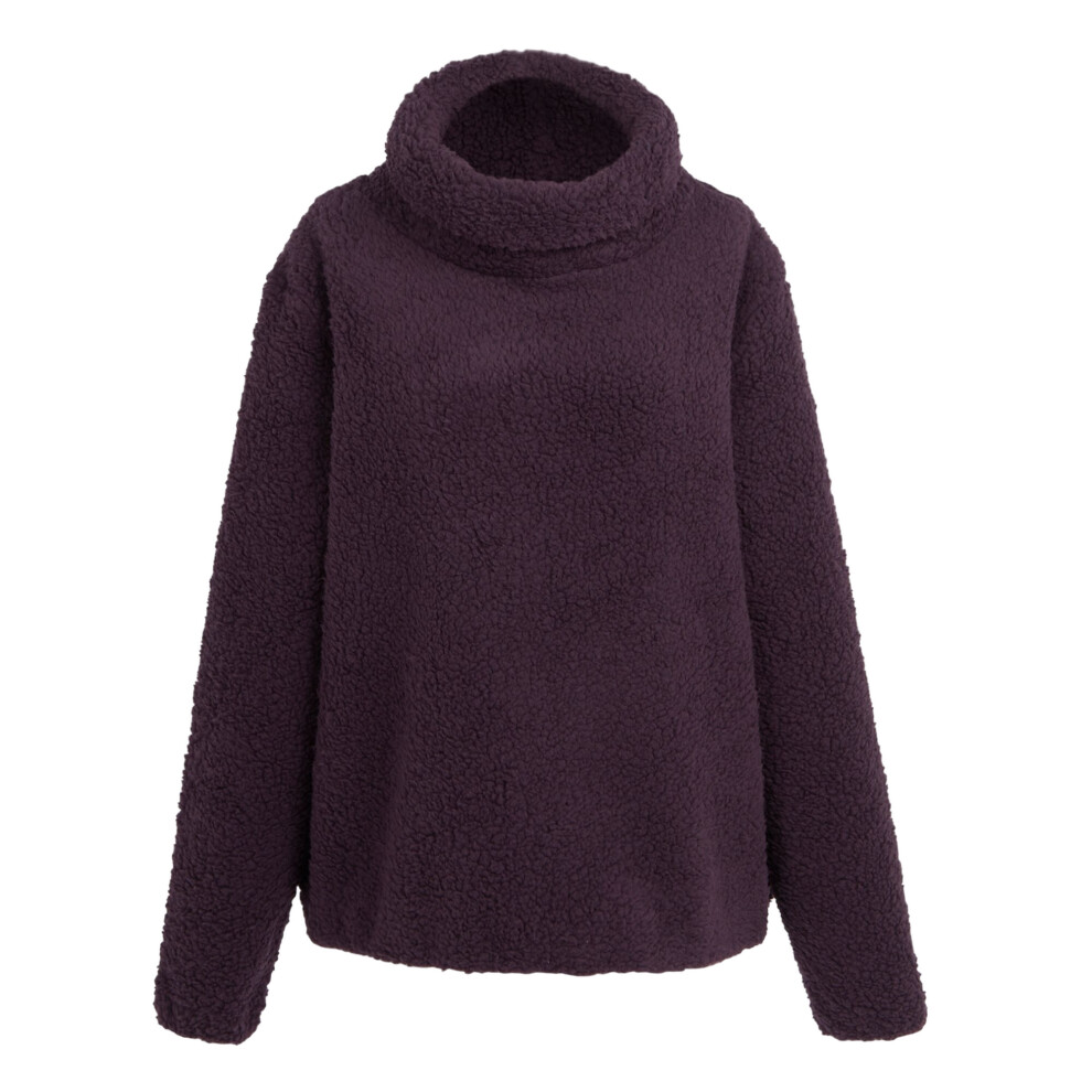 (14 UK, Deep Plum) Regatta Womens/Ladies Ria Fluffy Overhead Fleece Top