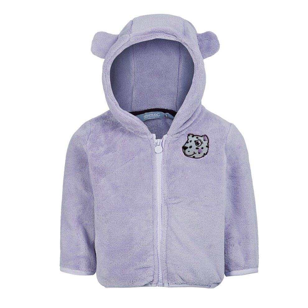 (4-5 Years, Lilac Frost) Regatta Childrens/Kids Shyla The Leopard Fleece Jacket