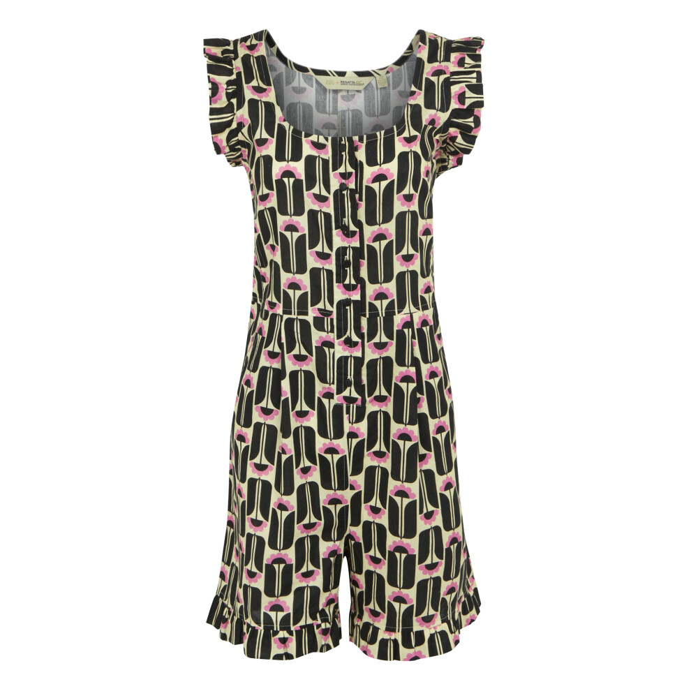 (18 UK, Black) Regatta Womens/Ladies Orla Kiely Tall Flowers Playsuit