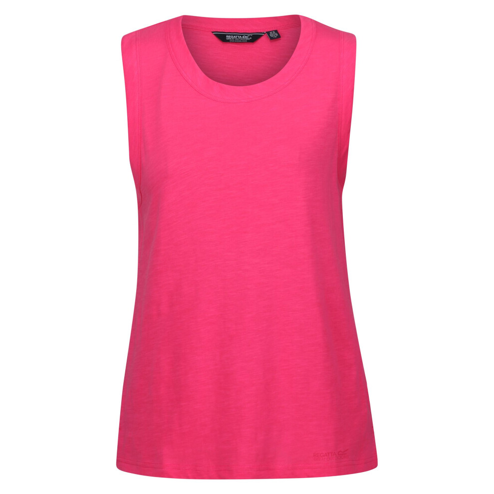 (8 UK, Hot Pink) Regatta Womens/Ladies Fariah Plain Sleeveless Top