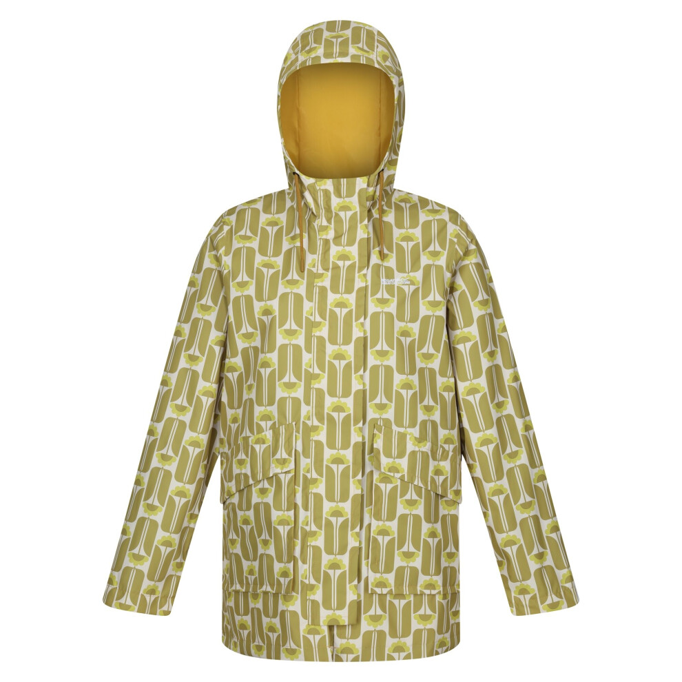 (10 UK, Yellow) Regatta Womens/Ladies Orla Kiely Swing II Tall Flowers Waterproof Jacket