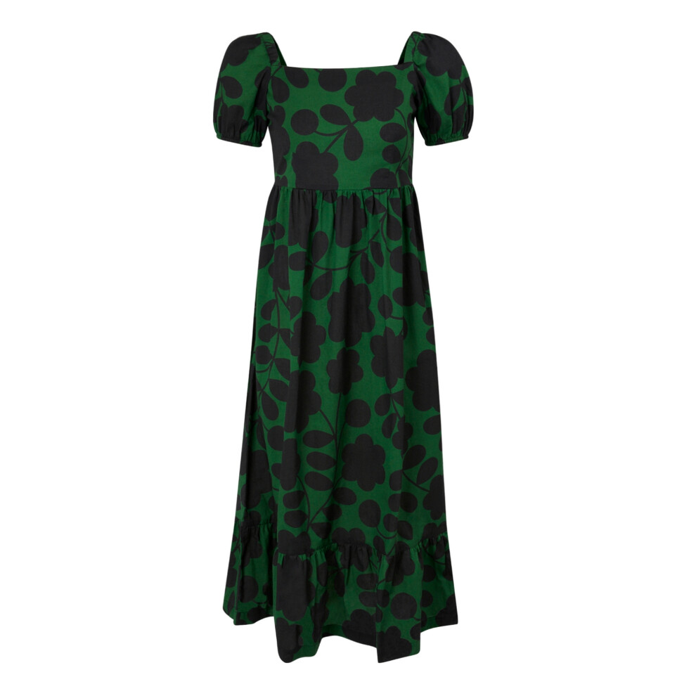 (18 UK, Green) Regatta Womens/Ladies Orla Kiely Floral Summer Midi Dress