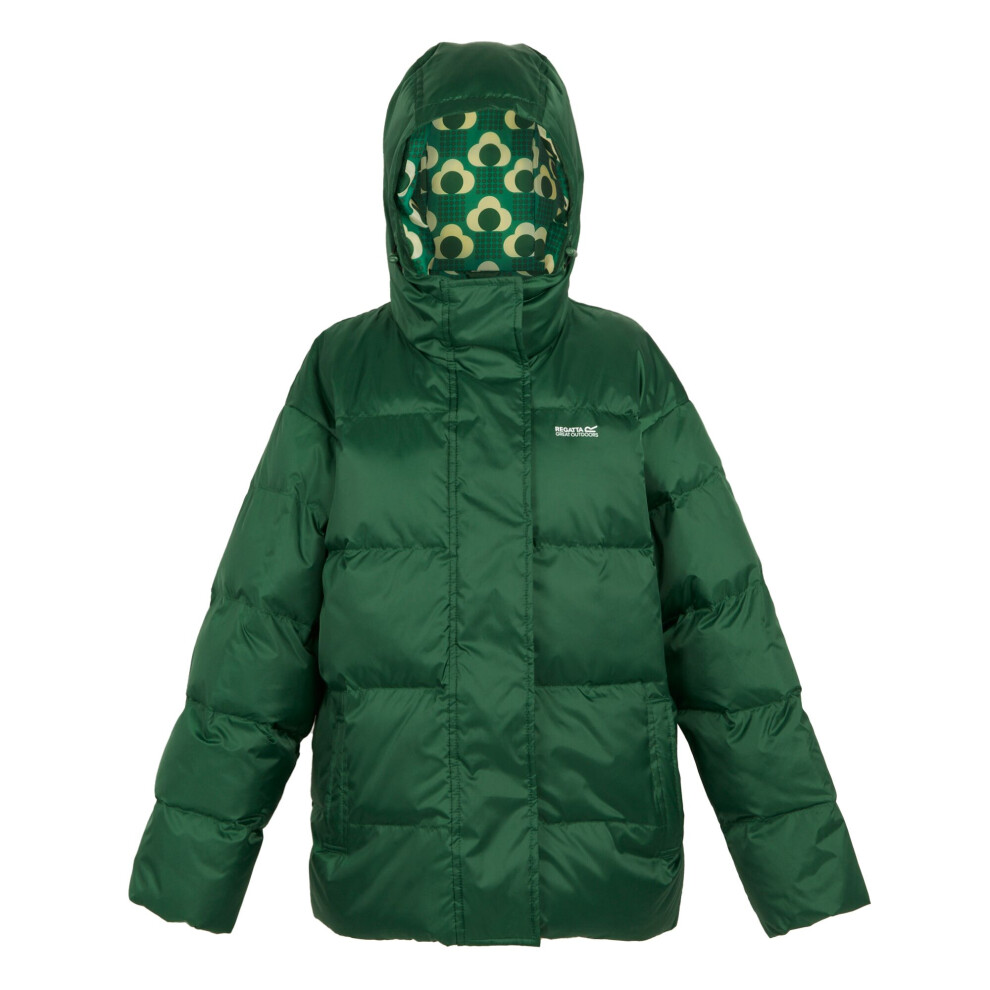 (12 UK, Eden/Emerald) Regatta Womens/Ladies Orla Kiely Rain Cloud Padded Jacket