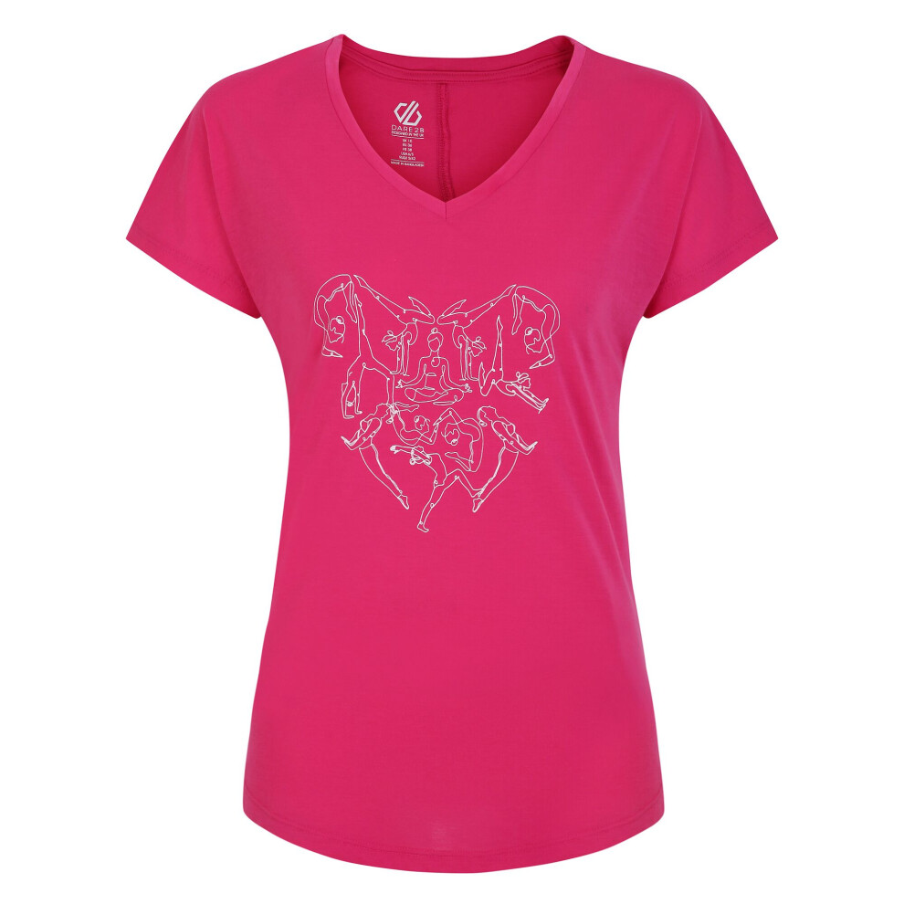 (10 UK, Pure Pink) Regatta Womens/Ladies Calm Yoga Pose T-Shirt