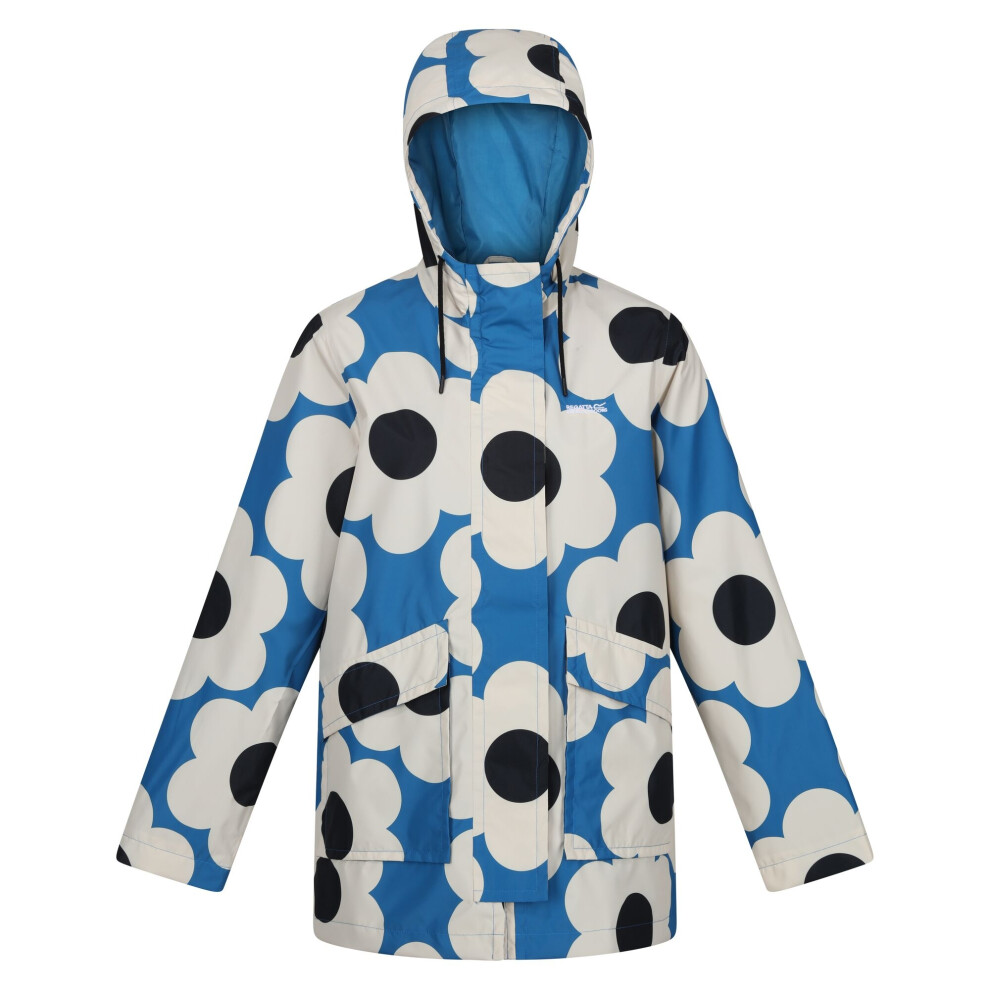 (18 UK, Blue) Regatta Womens/Ladies Orla Kiely Swing II Sixties Daisy Waterproof Jacket