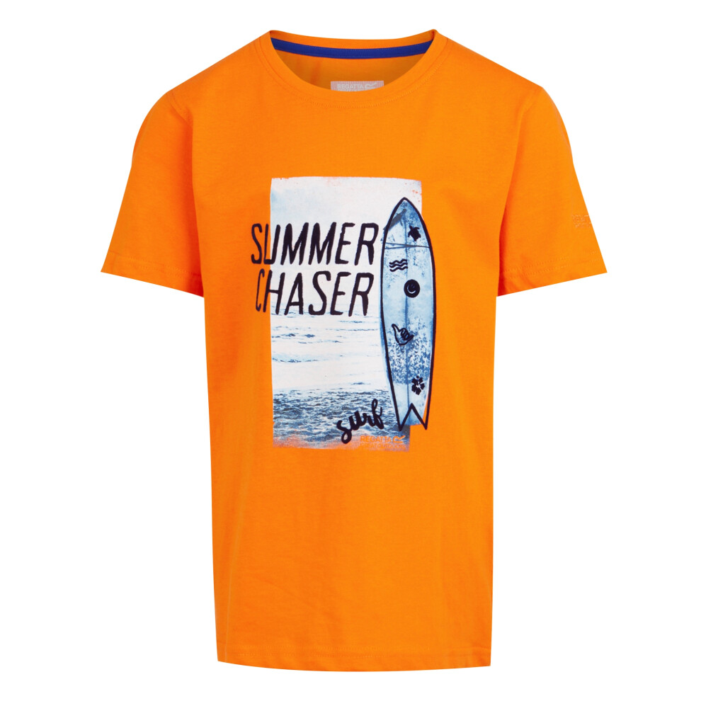 (5-6 Years, Persimmon) Regatta Childrens/Kids Bosley VII Surfboard T-Shirt