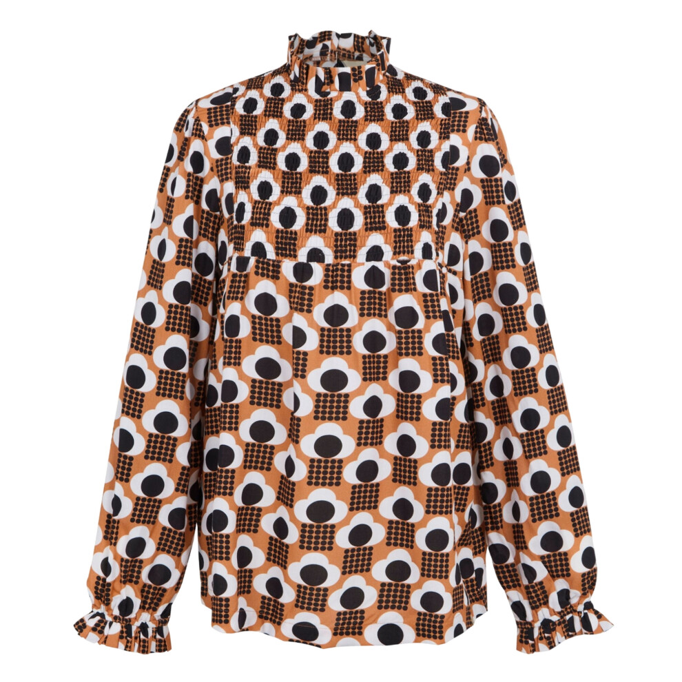 (14 UK, Tan) Regatta Womens/Ladies Orla Kiely Rain Cloud Winter Blouse