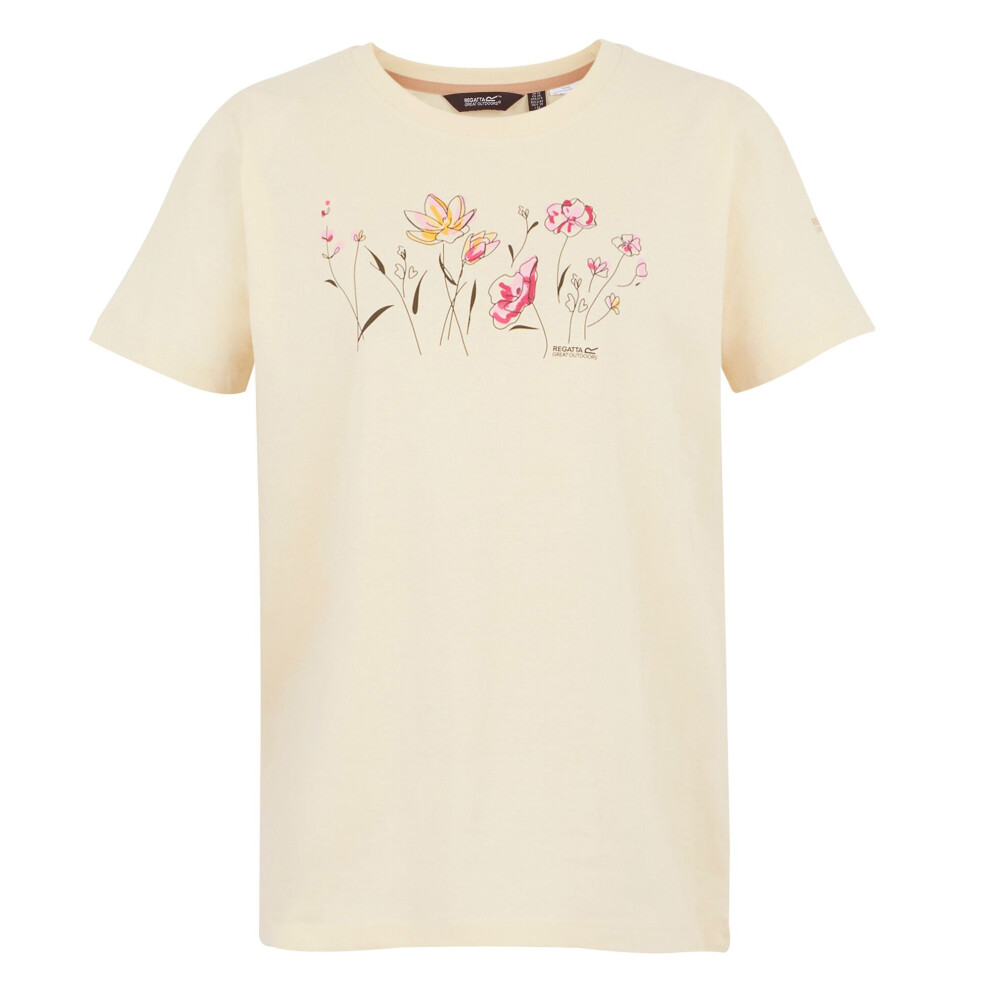 (14 UK, Light Vanilla) Regatta Womens/Ladies Filandra IX Flowers T-Shirt