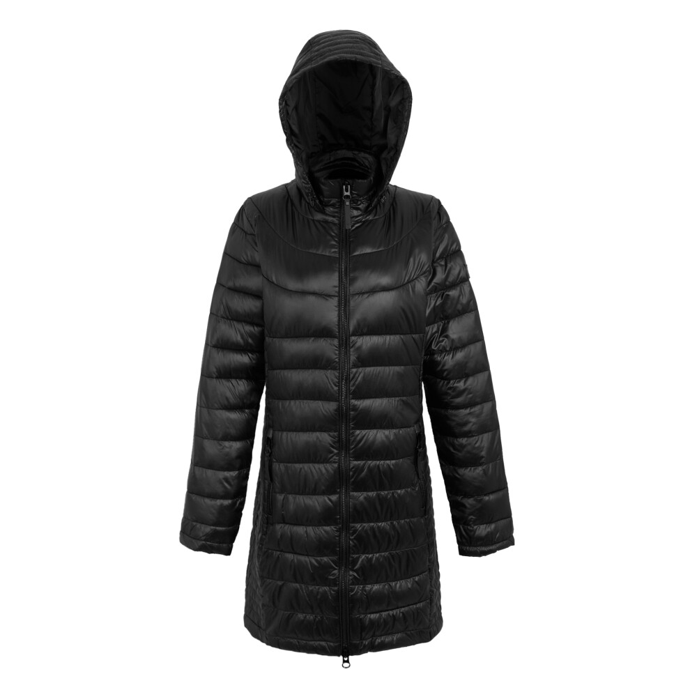 (8 UK, Black) Regatta Womens/Ladies Andel IV Quilted Baffled Jacket