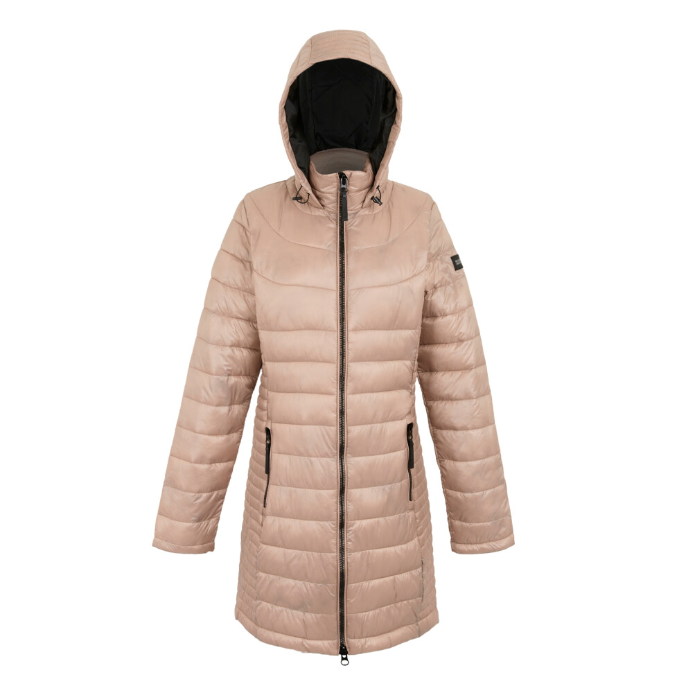 (18 UK, Warm Taupe) Regatta Womens/Ladies Andel IV Quilted Baffled Jacket