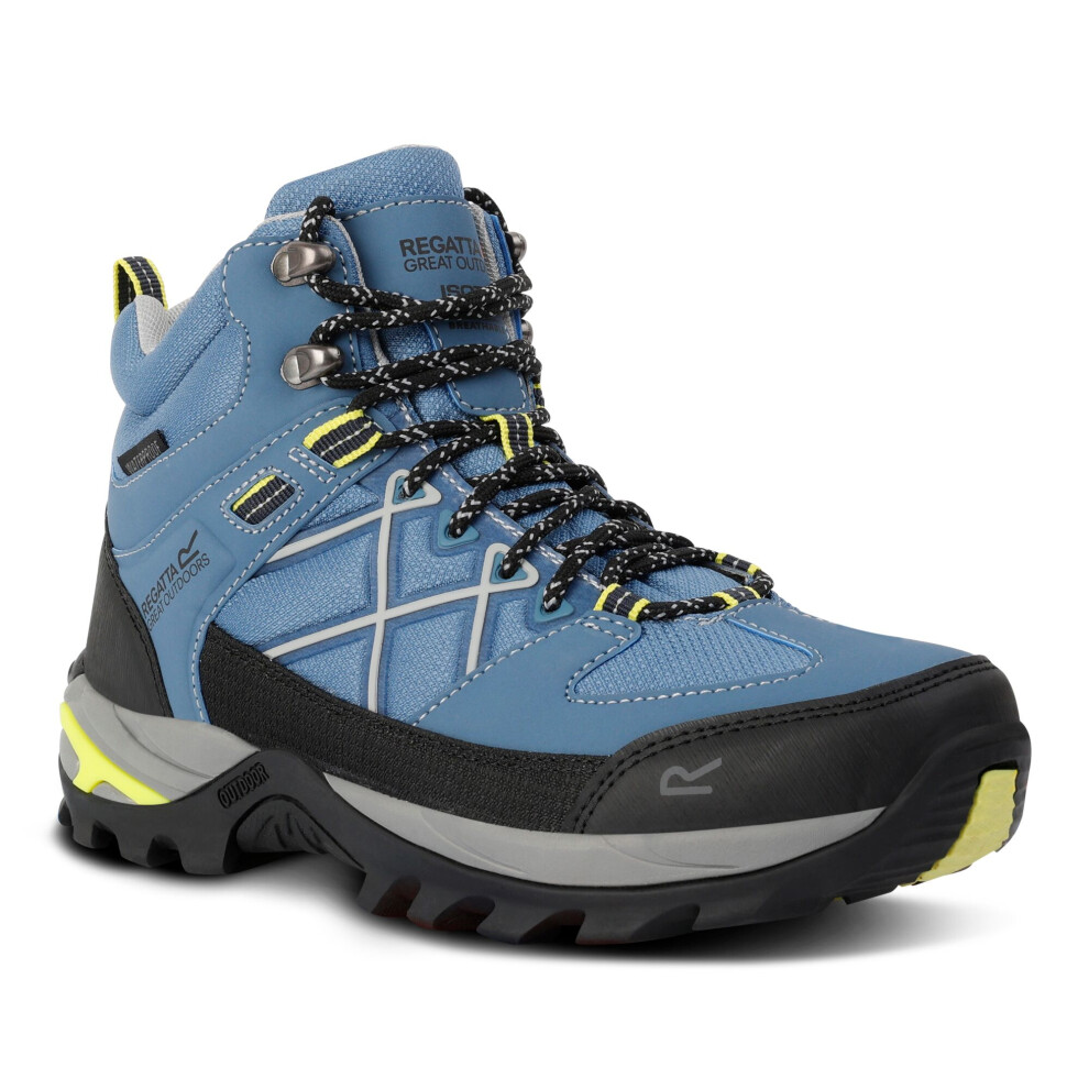 (3 UK, Coronet Blue/Lime Punch) Regatta Womens/Ladies Samaris III Walking Boots