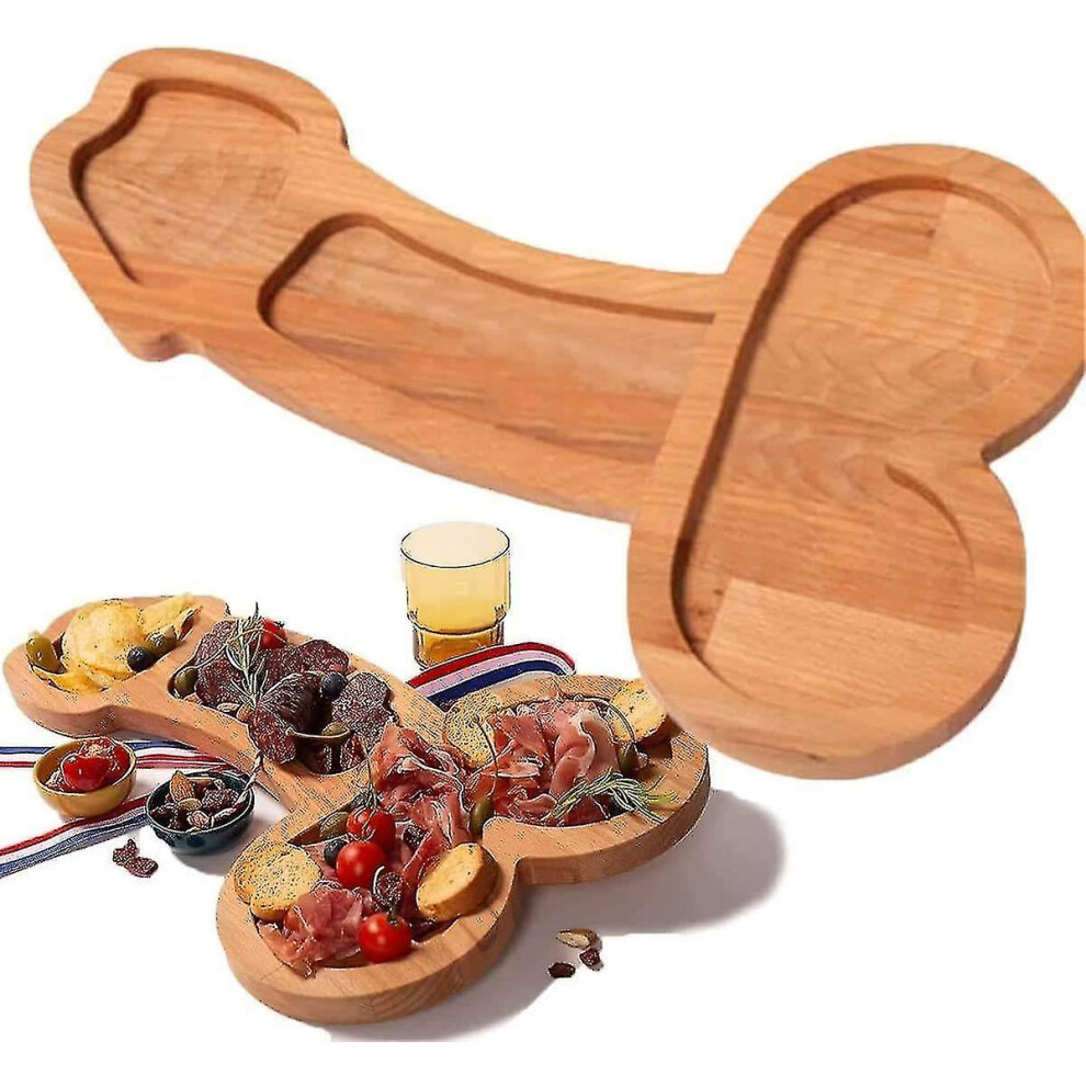 (Left 40CM) Wooden Cheese Board Serving Tray Platter Kitchen Utensils