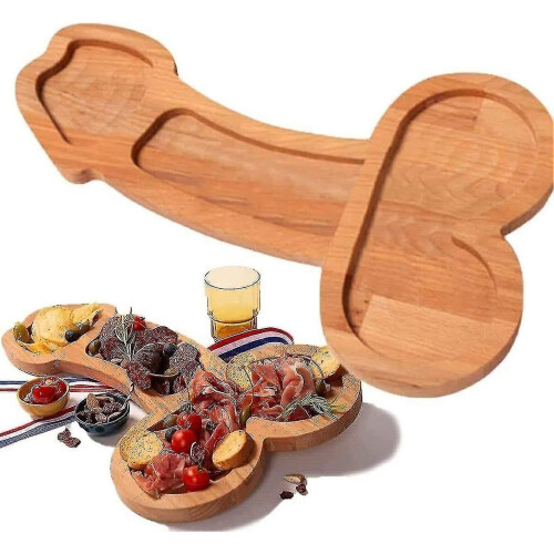 (Right 40CM) Wooden Cheese Board Serving Tray Platter Kitchen Utensils