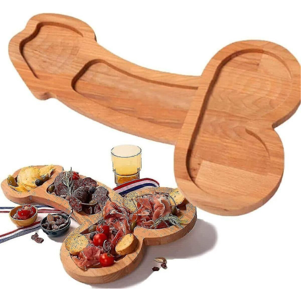 (Right 40CM) Wooden Cheese Board Serving Tray Platter Kitchen Utensils