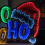 Snow Time 40cm Infinity Ho Ho Ho on Metal Base with Multi-Coloured LEDs 5