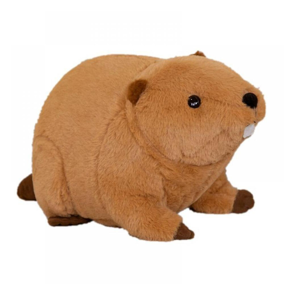 Lifelike Beaver Stuffed Animal With Big Front Teeth Animated Plush Toy Doll Super Realistic Beaver Act Like Real Excellent Gifts 17.7 Inches