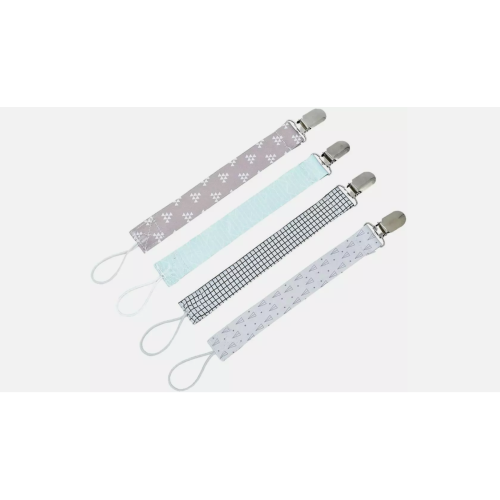 4 Pack Pacifier Clips Baby Teething Toy Holder Leash Gift 1