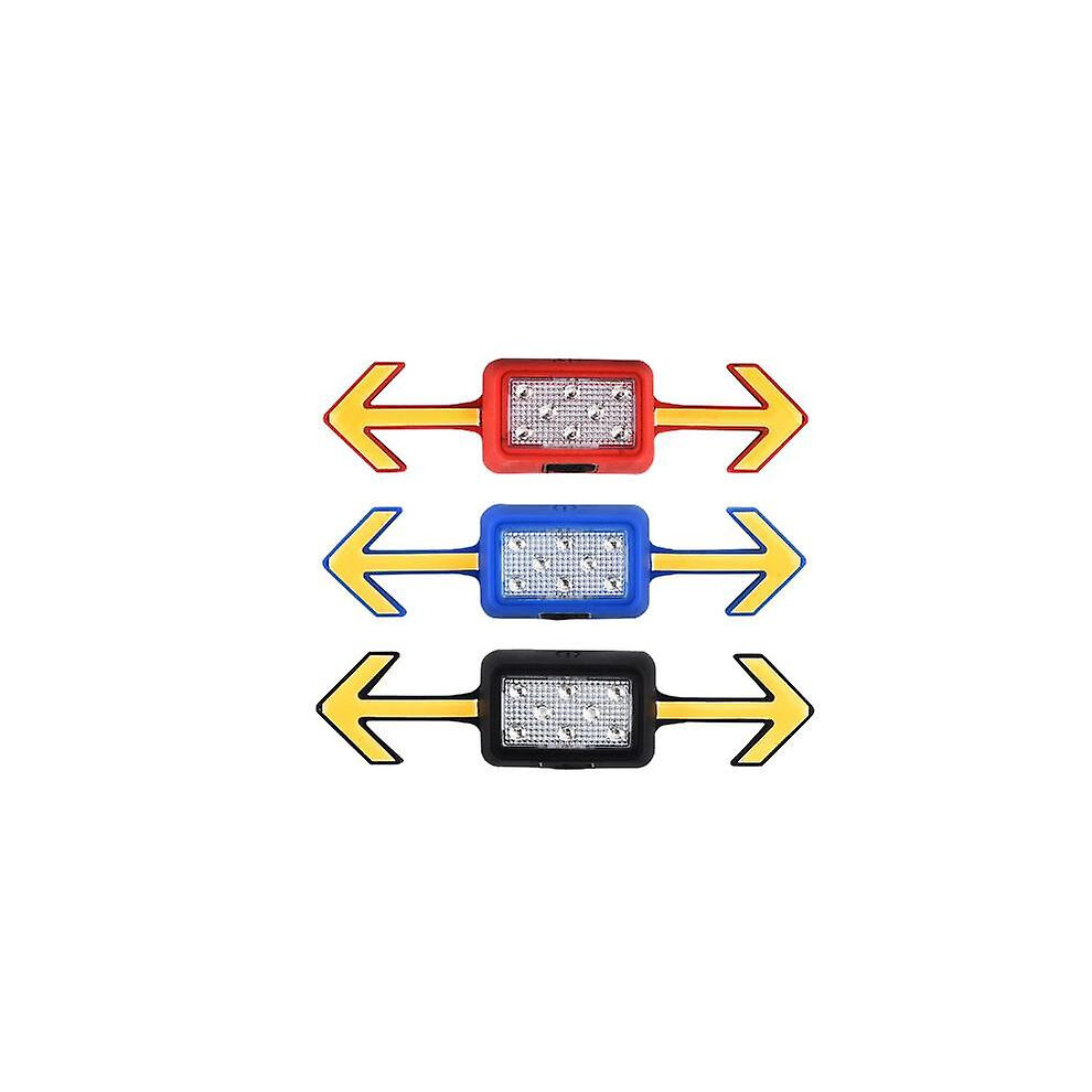 (3colors, 3pcs) Bike Turning Signal Light Safety Warning Lights, Bicycle Helmet Tail Light With Led Light Strip, Usb Charge With 5 Modes For Mountain