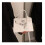 (White) Trendy Inspired Ins Mini Handbag Featuring Soft Texture And Stylish Crocodile Pattern For Everyday Use 1
