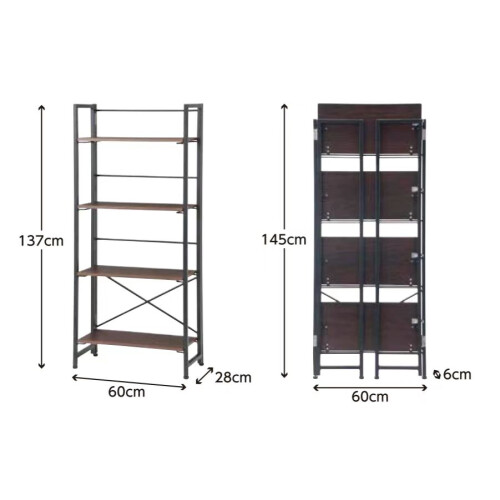 4-Tier Bookcase Display Rack Ladder Bookshelf * Folding Design & Fully Assembled 2