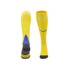 (ALNASSR Yellow, Teens(EU 37-45)) 24 - 25 Thickened bottom Long Socks Anti Slip for Kids Junior Football Training Activewear Socks Soccer Stocking