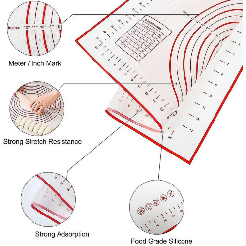 Extra Large And Thick Non-stick Silicone Baking Pastry Mat 1