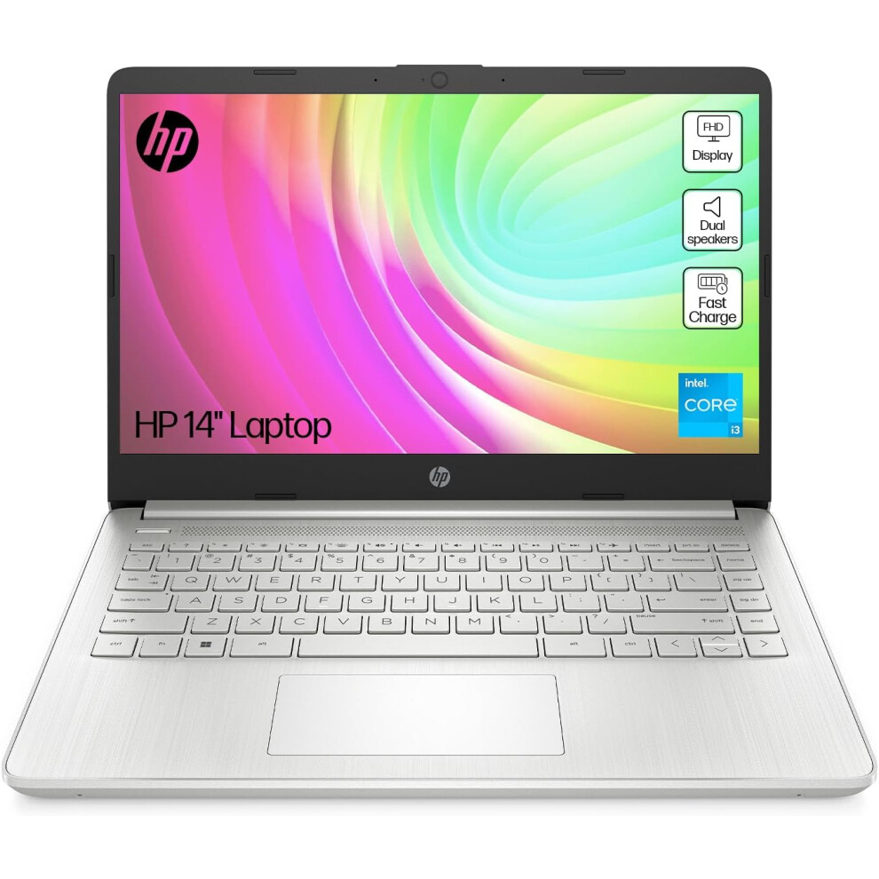 HP 14" Laptop, Intel Core i3-1215U Processor, 8 GB RAM, 256 GB SSD