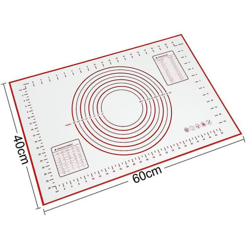 Silicone Baking Mat, 60x40cm Baking Mat Non-stick Roll-out Mat 2