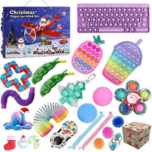 Fidget Advent Calendar Christmas Countdown Calendar 24 Sensory Fidget Toys Set Gift Boxes