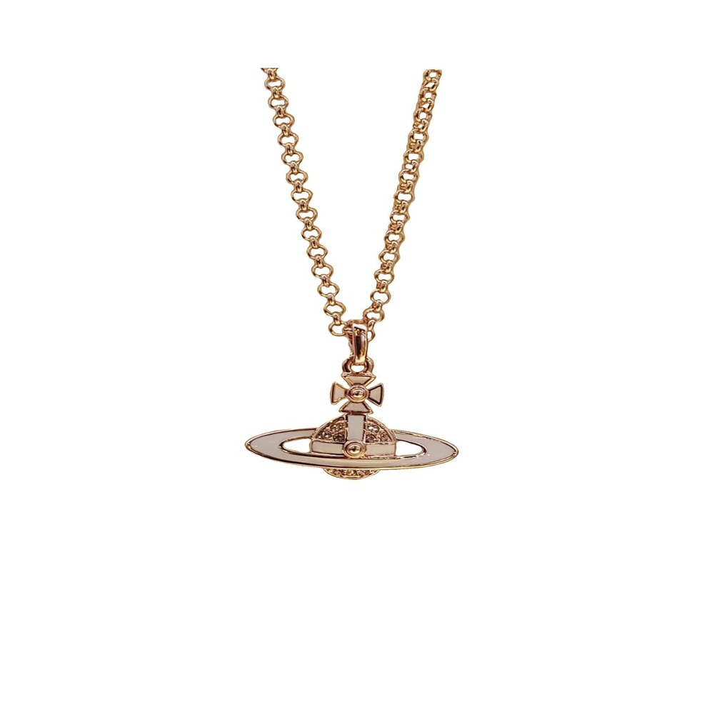 Vivienne Westwood - Neil Mini Bas Relief Pendant Gold/ Light Colorado