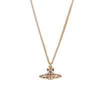 Vivienne Westwood - Harlequin Small Bas Relief Pendant Gold/ Black, Oxblood